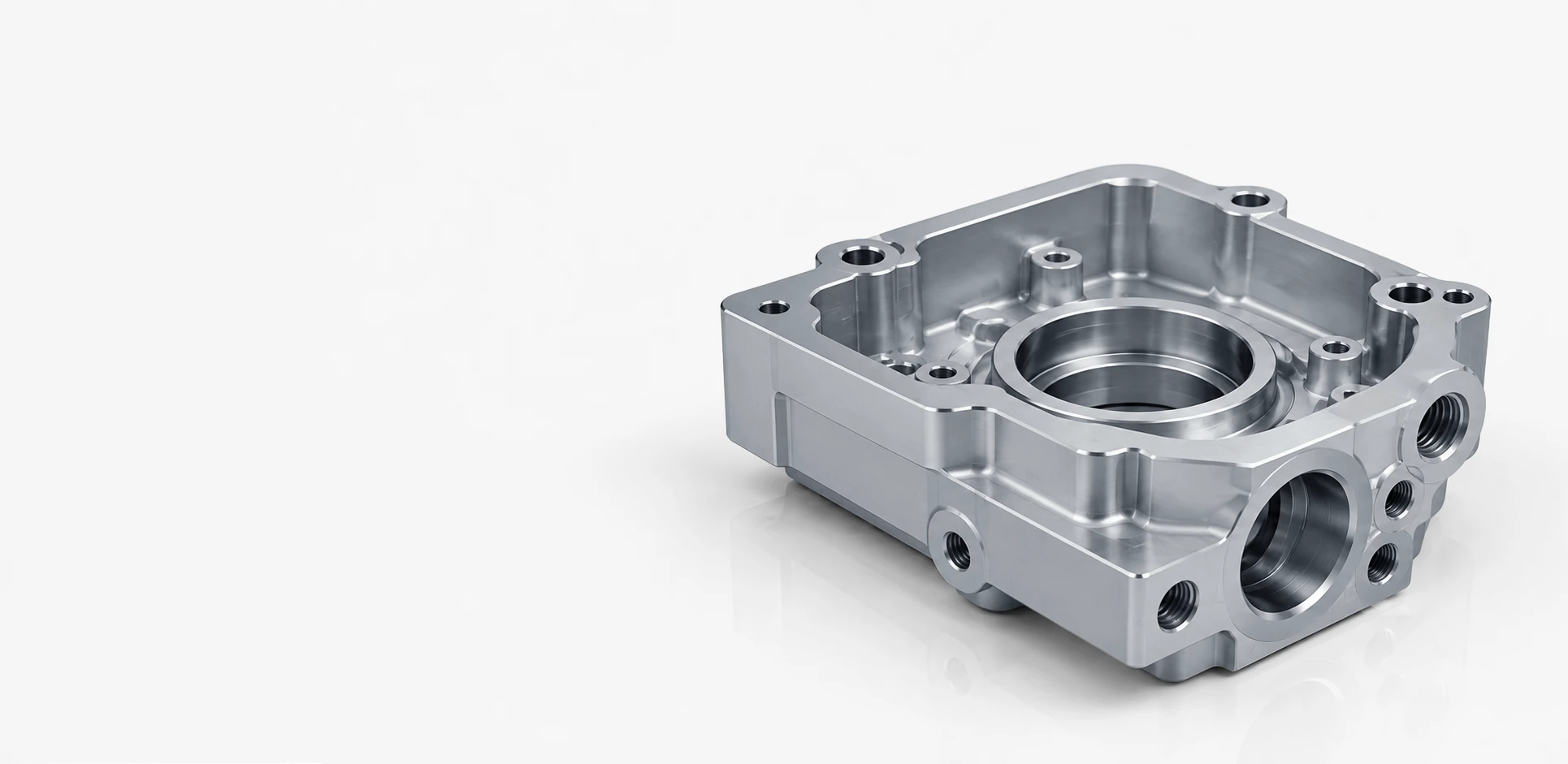 Präzisionsgefertigtes metallisches Gehäusebauteil